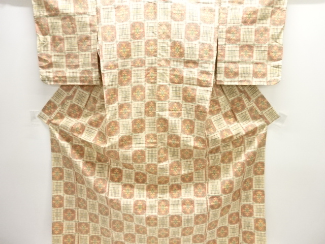 Japanese Kimono / Tsumugi Omeshi Silk